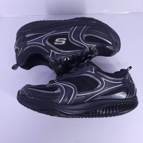 SKECHERS Shape Ups SN12320 Black Womens Size 9.5 Walking Toning Sneakers BKSL - Picture 10 of 14